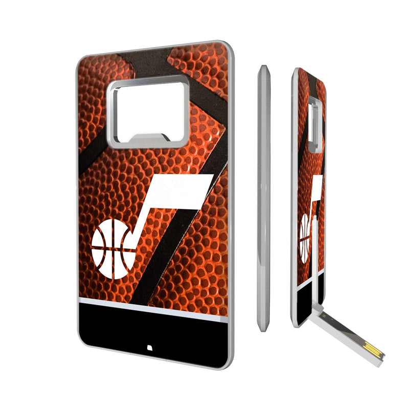 Utah Jazz Basketball Credit Card USB Drive with Bottle Opener 32GB