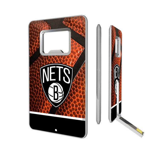 Brooklyn Nets Basketball Credit Card USB Drive with Bottle Opener 32GB
