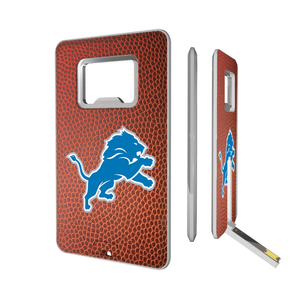 Detroit Lions Football Credit Card USB Drive with Bottle Opener 16GB