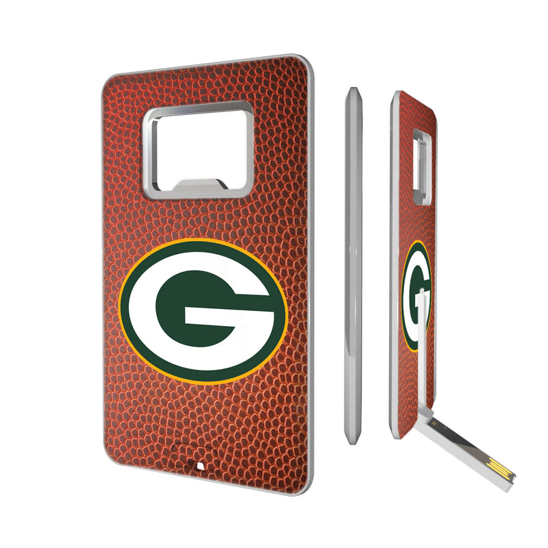 Green Bay Packers Football Credit Card USB Drive with Bottle Opener 16GB