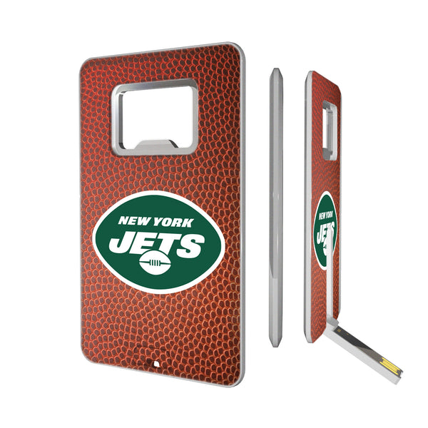 New York Jets Football Credit Card USB Drive with Bottle Opener 16GB