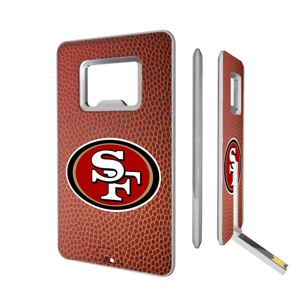 San Francisco 49ers Football Credit Card USB Drive with Bottle Opener 16GB