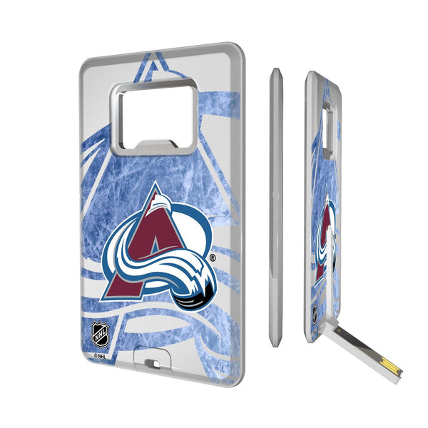 Colorado Avalanche Ice Tilt Credit Card USB Drive with Bottle Opener 32GB