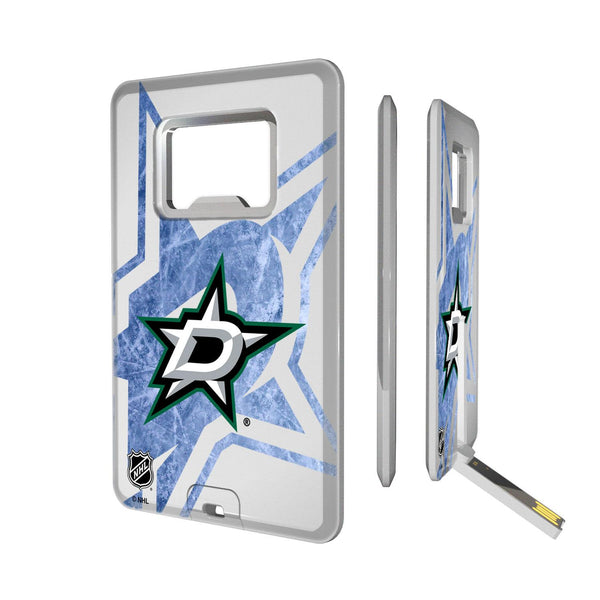 Dallas Stars Ice Tilt Credit Card USB Drive with Bottle Opener 32GB