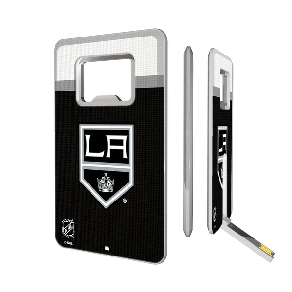 LA Kings Stripe Credit Card USB Drive with Bottle Opener 32GB