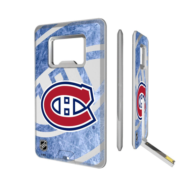 Montreal Canadiens Ice Tilt Credit Card USB Drive with Bottle Opener 32GB