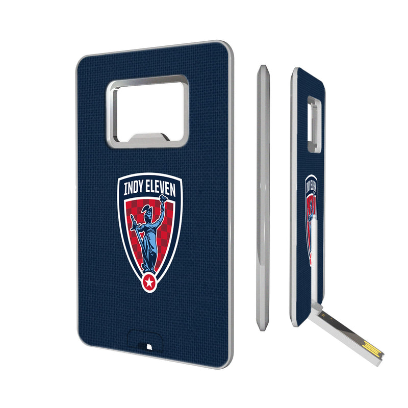 Indy Eleven  Solid Credit Card USB Drive with Bottle Opener 32GB