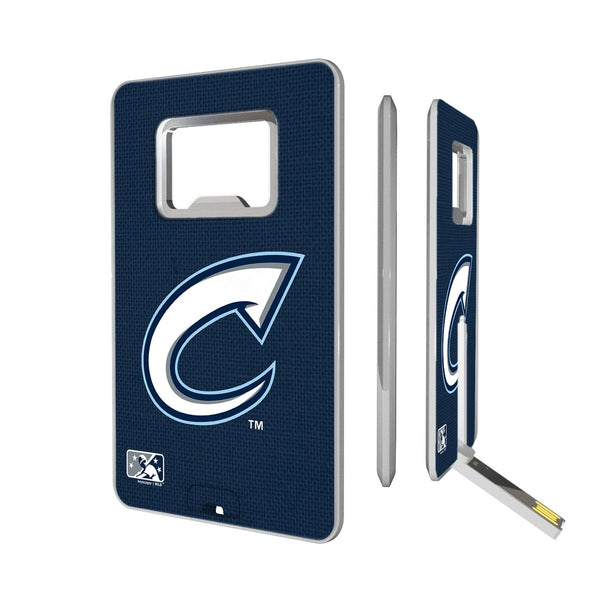 Columbus Clippers Solid Credit Card USB Drive with Bottle Opener 16GB