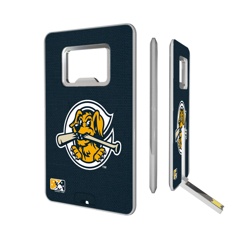 Charleston RiverDogs Solid Credit Card USB Drive with Bottle Opener 16GB