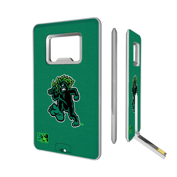 Eugene Emeralds Solid Credit Card USB Drive with Bottle Opener 16GB