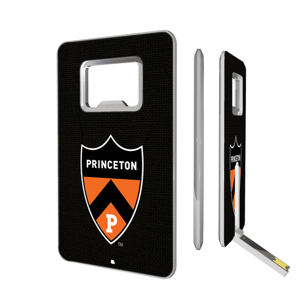 Princeton Tigers Solid Credit Card USB Drive with Bottle Opener 16GB