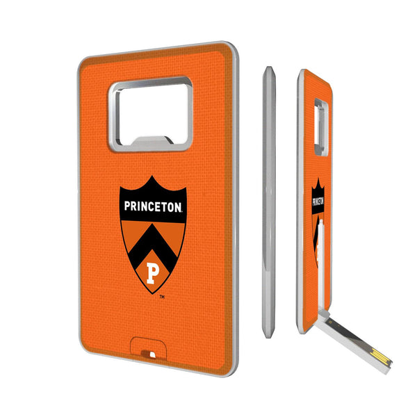Princeton Tigers Solid Credit Card USB Drive with Bottle Opener 32GB