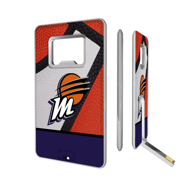 Phoenix Mercury Basketball Credit Card USB Drive with Bottle Opener 32GB