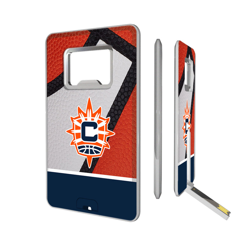 Connecticut Sun Basketball Credit Card USB Drive with Bottle Opener 32GB