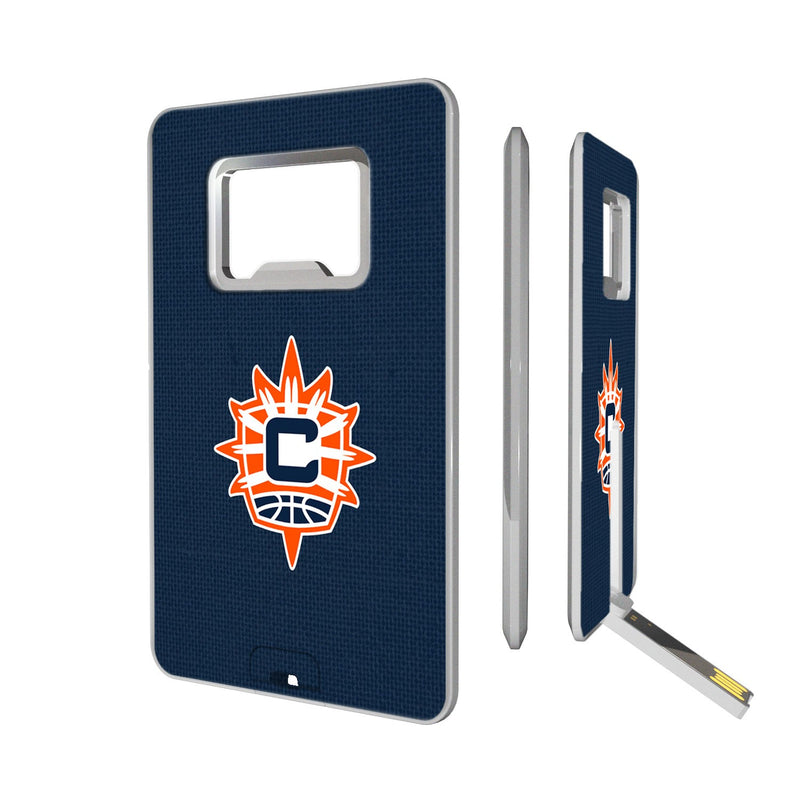 Connecticut Sun Solid Credit Card USB Drive with Bottle Opener 32GB