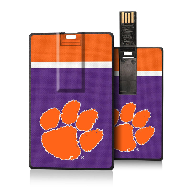 Clemson Tigers Stripe Credit Card USB Drive 32GB