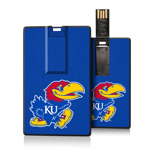 Kansas Jayhawks Solid Credit Card USB Drive 32GB