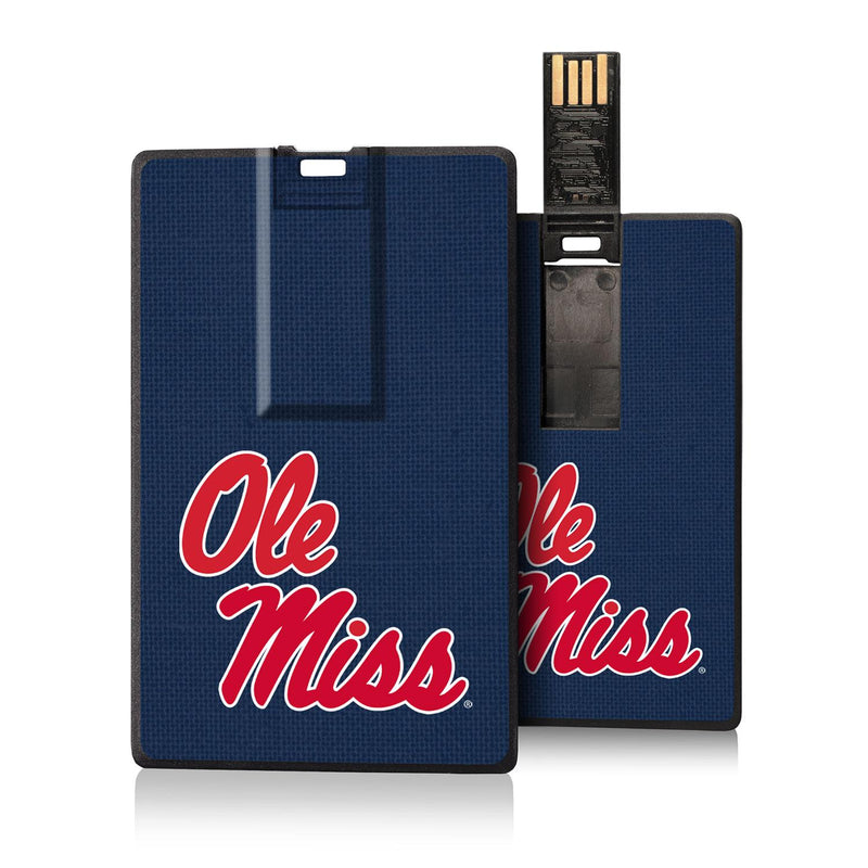Mississippi Ole Miss Rebels Solid Credit Card USB Drive 32GB