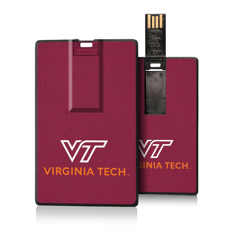 Virginia Tech Hokies Solid Credit Card USB Drive 32GB