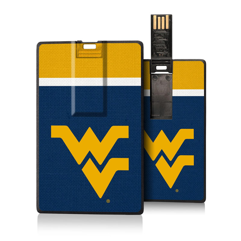 West Virginia Mountaineers Stripe Credit Card USB Drive 32GB