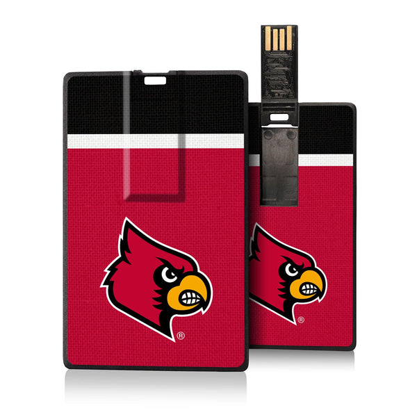 Louisville Cardinals Stripe Credit Card USB Drive 32GB