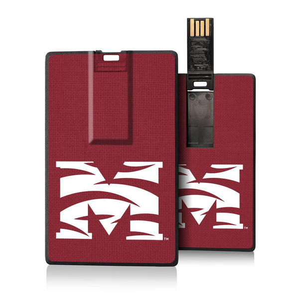 Morehouse Maroon Tigers Solid Credit Card USB Drive 32GB