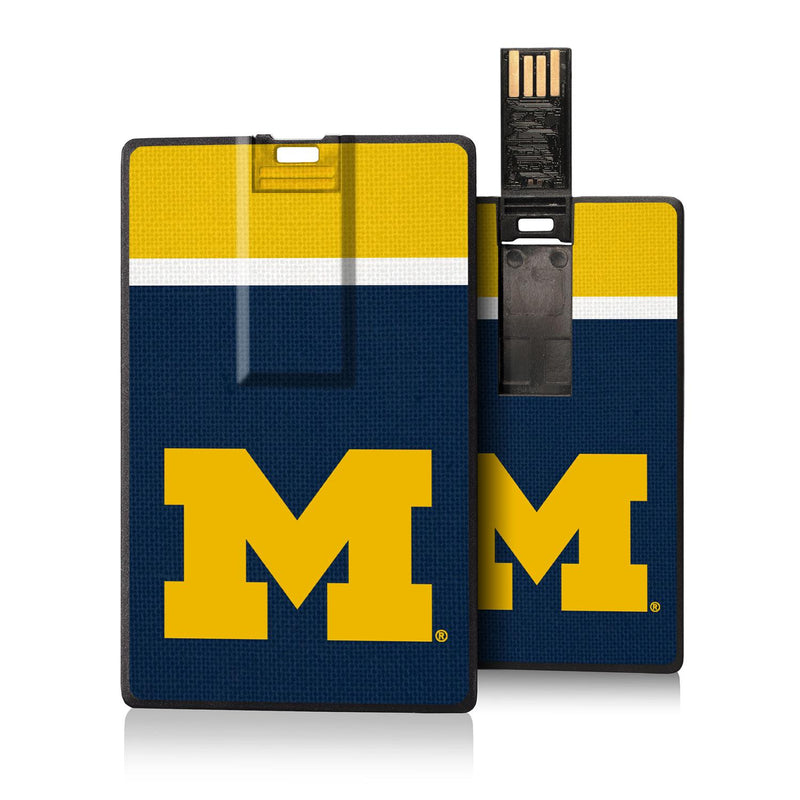 Michigan Wolverines Stripe Credit Card USB Drive 32GB