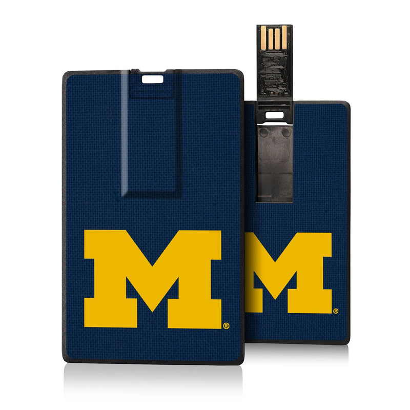 Michigan Wolverines Solid Credit Card USB Drive 32GB