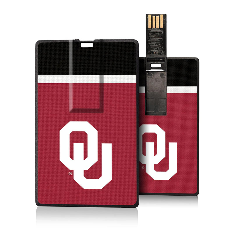 Oklahoma Sooners Stripe Credit Card USB Drive 32GB
