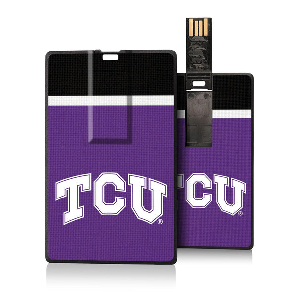 Texas Christian Horned Frogs Stripe Credit Card USB Drive 32GB