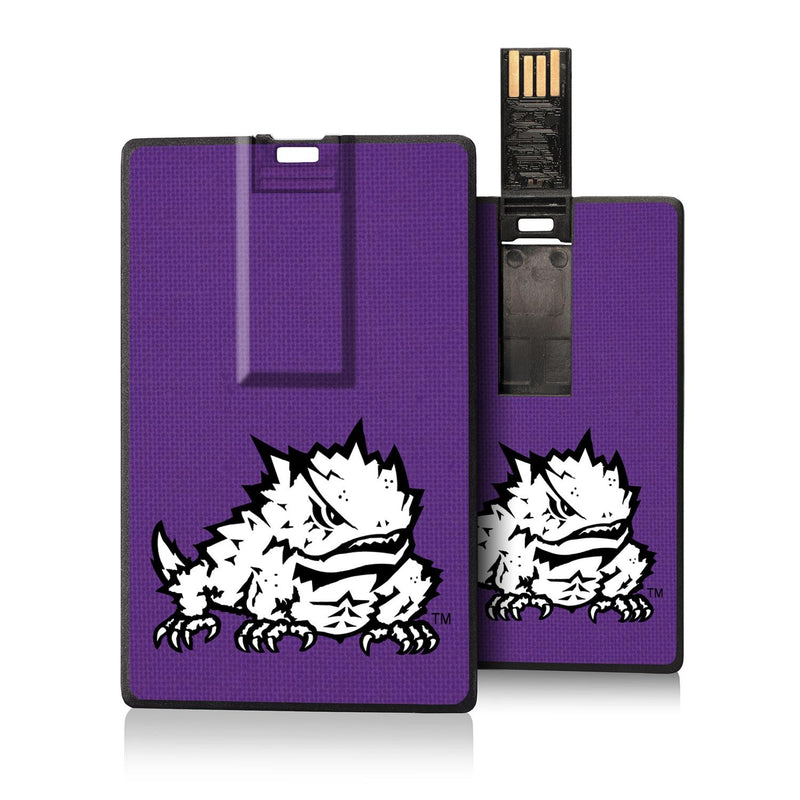 Texas Christian Horned Frogs Solid Credit Card USB Drive 32GB