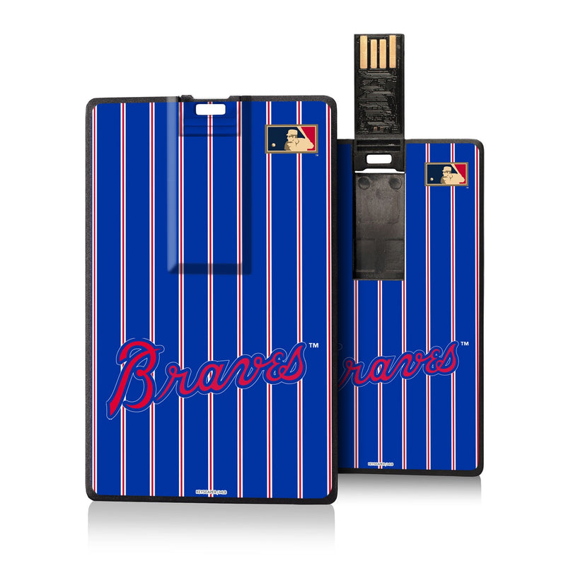 Atlanta Braves Home 2012 - Cooperstown Collection Pinstripe Credit Card USB Drive 32GB