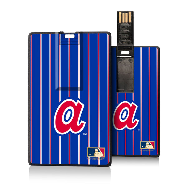 Atlanta Braves 1972-1980 - Cooperstown Collection Pinstripe Credit Card USB Drive 32GB