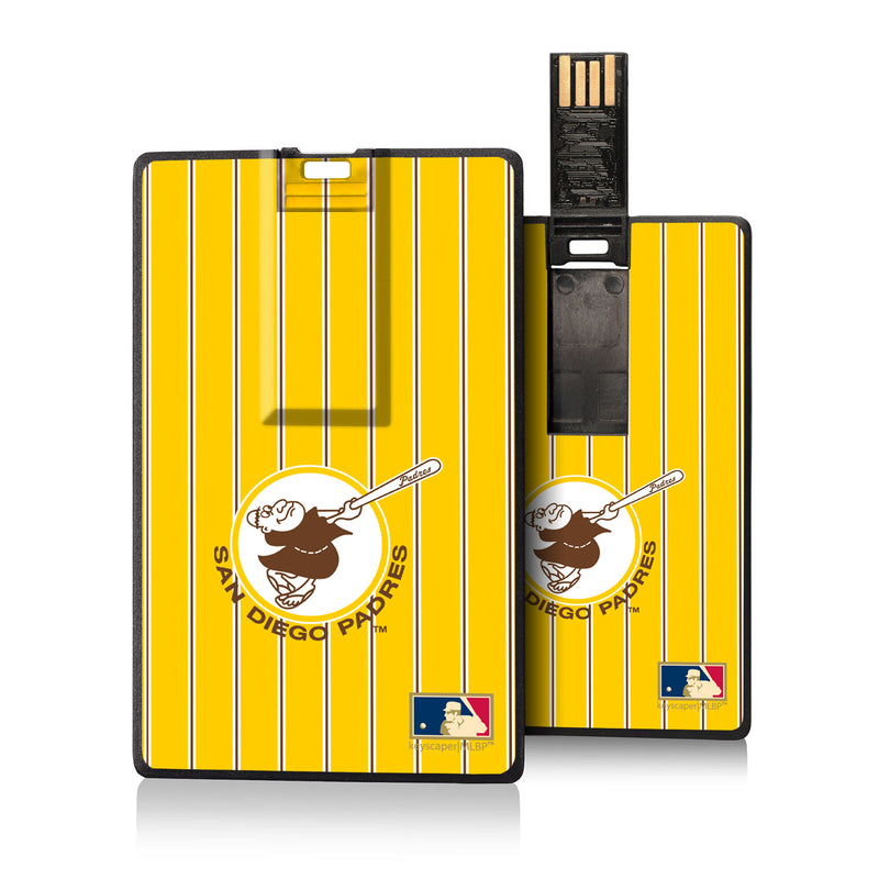 San Diego Padres 1969-1984 - Cooperstown Collection Pinstripe Credit Card USB Drive 16GB