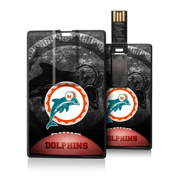 Miami Dolphins 1966-1973 Historic Collection Legendary Credit Card USB Drive 32GB