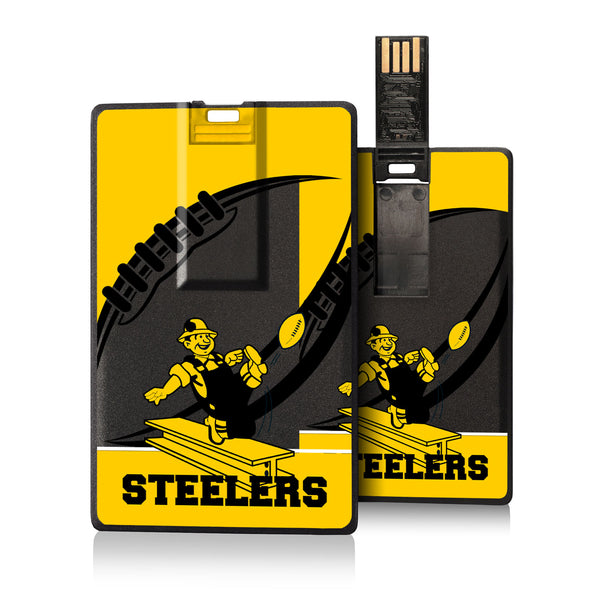 Pittsburgh Steelers 1961 Historic Collection Passtime Credit Card USB Drive 32GB