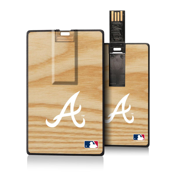 Atlanta Braves Wood Bat Credit Card USB Drive 32GB