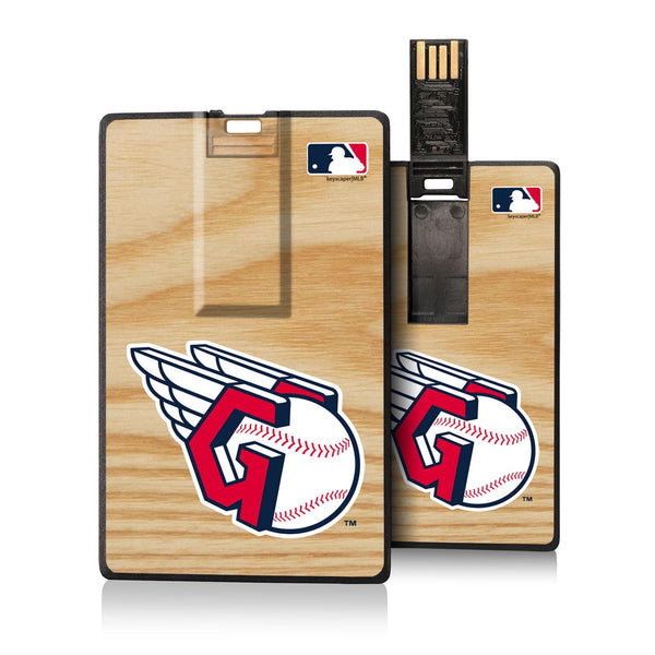 Cleveland Guardians Wood Bat Credit Card USB Drive 32GB