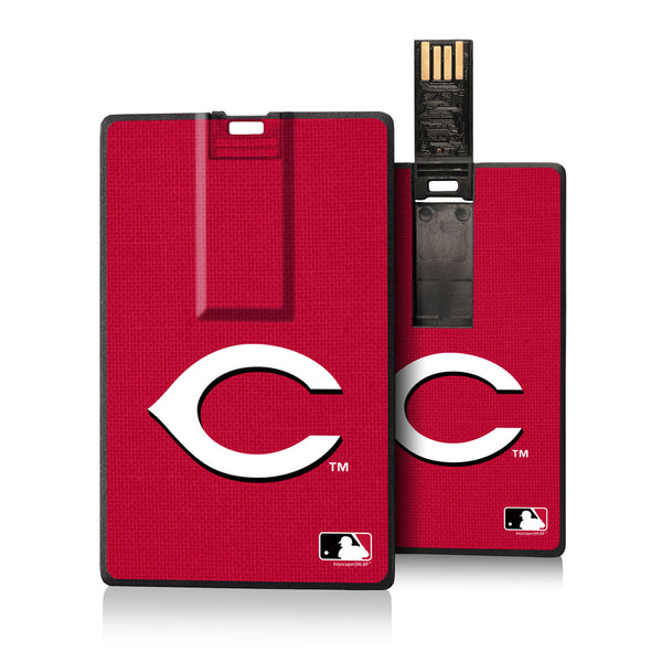 Cincinnati Reds Reds Solid Credit Card USB Drive 16GB