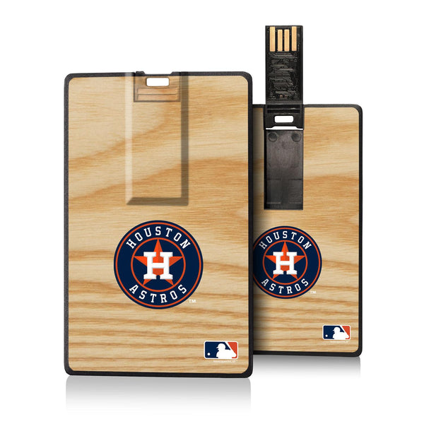 Houston Astros Wood Bat Credit Card USB Drive 32GB