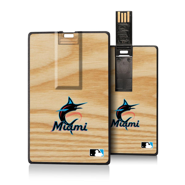 Miami Marlins Wood Bat Credit Card USB Drive 32GB