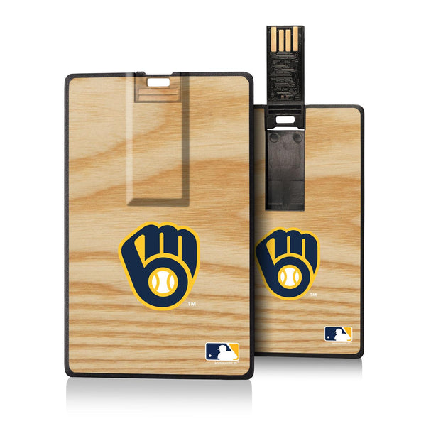 Milwaukee Brewers Wood Bat Credit Card USB Drive 32GB