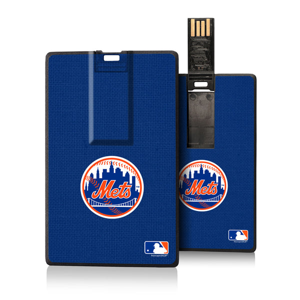 New York Mets Mets Solid Credit Card USB Drive 16GB