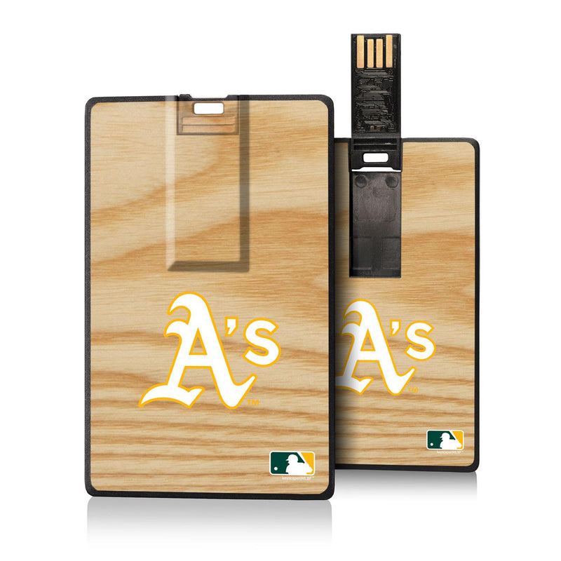 Oakland Athletics Wood Bat Credit Card USB Drive 32GB