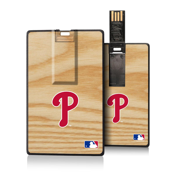 Philadelphia Phillies Wood Bat Credit Card USB Drive 32GB