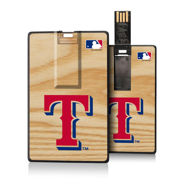 Texas Rangers Wood Bat Credit Card USB Drive 32GB