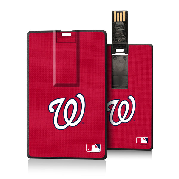 Washington Nationals Nationals Solid Credit Card USB Drive 16GB