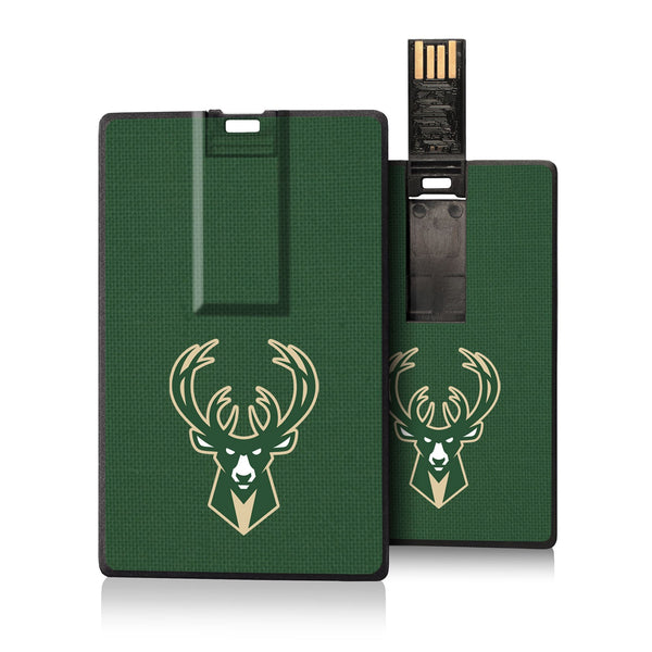 Milwaukee Bucks Solid Credit Card USB Drive 32GB