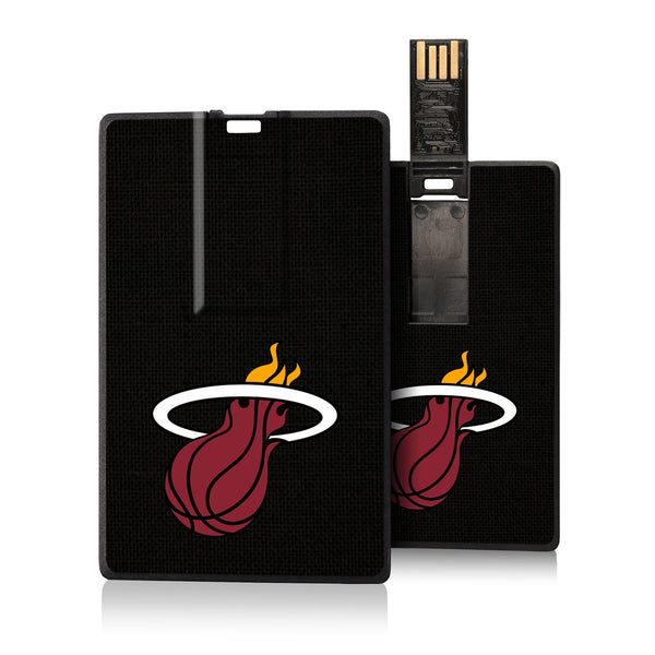 Miami Heat Solid Credit Card USB Drive 32GB