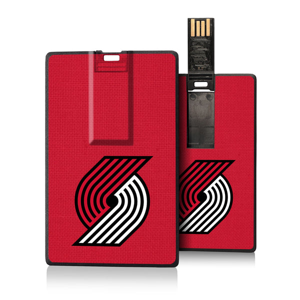 Portland Trail Blazers Solid Credit Card USB Drive 32GB